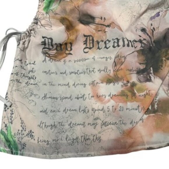 PLT NWT Stone Printed Chiffon Cut Out Shift Dress Size 12 - Picture 8 of 12